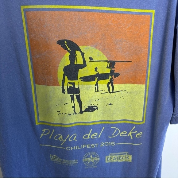 Playa Del Zeke Surfing Chilifest 2015 Purple Tee Mens Large - Picture 3 of 10